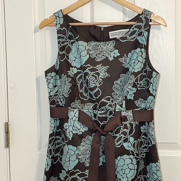 Y2K Jessica Howard Satin Floral Dress, 10 - Picture 2 of 5